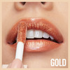 Maybelline Lifter Gloss Hydrating Lip Gloss with Hyaluronic Acid High Shine for Plumper Looking Lips Gold Warm Neutral 0