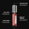 Pure Illumination LightUp Lip Gloss with LEDLit Applicator Brush Side Mirror NonSticky Moisturizing Hydrating Lip Glosse