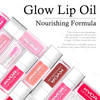 KYDA Hydrating Lip Glow Oil Moisturizing Lip Oil Glossy Transparent Plumping Lip Gloss Tinted Lip Oil for Lip Care and D