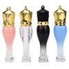 Healthcom 10 Pcs 5ml Mermaid Plastic Lip Gloss Tubes Vials Empty Refillable Lip Glaze Tubes with Crown Wand DIY Lipstick