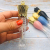 Healthcom 10 Pcs 5ml Mermaid Crown Clear Lip Gloss Tubes Vials Empty Refillable Lip Glaze Tubes DIY Cosmetic Container L