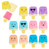 12pc Pucker Pop Novelty Lip Gloss Set Girls Cosmetics Mini Popsicle Lip Gloss Collection Lip Gloss for Kids Safe Non Tox