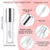 Patelai 100 Pieces Clear Mini Lip Gloss Tube Refillable Empty Lip Balm Gloss Containers Bottles Transparent Mini Lipstic