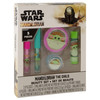 Mandalorian Baby Yoda Die Cut Lip Gloss Beauty Set Includes 4 Flavored Lip Glosses and 1 Green Apple Flavored Lip Balm S