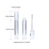 Snowso Lip Gloss Tubes with Wand Empty 10 Pack 5ml Transparent Lip Gloss Containers Clear Crystal Lip Gloss Tubes with R