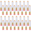 Blulu 24 Pcs 5 ml Empty Pencil Lip Gloss Tubes Bulk Pencil Shaped Lip Gloss Containers Clear Mini Refillable Lips Balm T