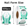 G2PLUS Nail Forms for Gel Builder, 500PCS Nail Extension Forms, Long Length Reusable Tip Shape Guide Stickers for DIY and Home Use Salon Supplies online at globaldelivered
