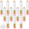 Blulu 20 Pieces Pencil Empty Lip Gloss Tubes Containers Clear Mini Refillable Lip Balm Tubes Cute Pencil Shaped Oil Bott