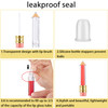 Blulu 20 Pieces Pencil Empty Lip Gloss Tubes Containers Clear Mini Refillable Lip Balm Tubes Cute Pencil Shaped Oil Bott