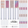 AMORIX 20 Pack Diamond Lip Gloss Tubes with Wand 5ml Empty Rhinestone Cute Lipgloss BottlesContainers Crystal Lip Gloss