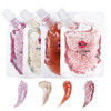 SUMEITANG 4 Color Glitter Lip Gloss Base Kit Moisturize Lip Gloss Base Oil Material Lip Makeup Primers for DIY Handmade