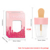 ANZKA 15 Pack Icecream Lip Gloss Tube Boxes Packaging Pink Lip Gloss Boxes for 268x162 Inch Ice Cream Shaped Empty Lipgl