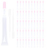 50 PCS Empty long slim 15ml squeeze pink lip gloss tubes lip oil sofe lipgloss tubes pink lid