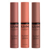 NYX PROFESSIONAL MAKEUP Butter Gloss Brown Sugar NonSticky Lip Gloss Pack Of 3 Sugar High Spiked Toffee Butterscotch