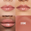 Maybelline Lifter Gloss Hydrating Lip Gloss with Hyaluronic Acid High Shine for Plumper Looking Lips Stone Rosey Neutral
