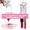 PARAMISS Lip Gloss Pigment Powder Natural Lip Dye 5 Colors x 10G and White Metallic Shimmer Pearl Glitter Pigment Powder