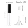 GTHER 10PCS 10ML Empty Lip Gloss Containers Tube with Wand Refillable Lip Balm Bottles Lipstick Sample Container and Fun