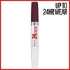 Maybelline Super Stay 24 2Step Liquid Lipstick Makeup Long Lasting Highly Pigmented Color with Moisturizing Balm Merlot