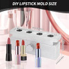ZJchao Diy Lipstick Making Kit Aluminum Alloy DIY lipstick Maker Lip Balm Making Kit Cosmetic Lip Balm Maker Make a Sing