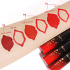 evpct 3Pcs Ruby Bright Dark Deep Red Lip Stain Lipstick with Lip Liner Burgundy Red Matte Lip Liner and Liquid Lipstick
