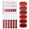 evpct 6Pcs Lipstick Matte Liquid Lipstick Lipgloss Set for Women Dark Deep Bright Ruby Sexy Brick Red Mauve labiales mat
