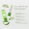 Ownest 10 Pcs Aloe Vera Lip Balm PH Color Changing Lipstick Change from Green to Natural Pink Deep Hydrating Tinted Lip