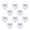 WACAR 10pcs Sublimation Blanks Chapstick Holder Keychains Bulk Lipstick Holder Keychains Chapstick Keyring Holder White