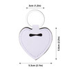 WACAR 10pcs Sublimation Blanks Chapstick Holder Keychains Bulk Lipstick Holder Keychains Chapstick Keyring Holder White