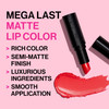 wet n wild Mega Last Matte Lip Color Semi Matte Hyaluronic Acid Infused Long Lasting Full Coverage for a Nourishing Pout