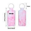 Blulu 10 Pieces Lipstick Holder Keychain Set Clipon Sleeve Pouch With Marble Pattern for Travel Accessories 10 Colors
