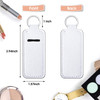 Sublimation Lipstick Holder Keychain Blank Neoprene Lipstick Keychain Holder White 10 x 4 cm 394 x 157 inches