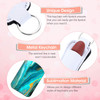 Sublimation Lipstick Holder Keychain Blank Neoprene Lipstick Keychain Holder White 10 x 4 cm 394 x 157 inches