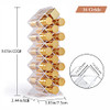 YIEZI Lipstick Holder Organizer 32 Spaces Acrylic Stackable Fish Shape Lipstick Tower Lip Gloss Storage Stand for 32 Lip