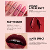 Dulele 6 Colors of Velvet Smooth Matte Lipstick Set Long Lasting Waterproof NonStick Cup Nude Color Lip Makeup Gift Set