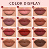 BestLand 12Pcs Matte Lipstick Lip Makeup Kit Velvety Liquid Lipstick Waterproof Long Lasting Durable Nude Zodiac Signs L