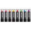 Moon Glow 5g Neon UV Glitter Lipstick Set of 8 Glows brightly under blacklights
