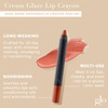 Glo Skin Beauty Cream Glaze Lip Crayon in Praline Shimmery Toasted Brown Sugar Glossy Crayon Lipstick 6 Shades