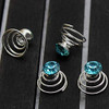 canjoyn 24 Pcs Bridal Gem Spin Hair Pins Swirl Hair Twists Coils Wedding Spiral Twist Hairpins Shiny Rhinestone Crystal Twisters Metal Spiral Updo Pr online at globaldelivered