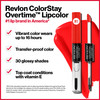 Revlon Liquid Lipstick with Clear Lip Gloss ColorStay Face Makeup Overtime Lipcolor Dual Ended with Vitamin E in Nude No