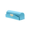 Motique Accessories Turquoise Solid Satin Ladies Lipstick Case With Mirror Holder Set of 2