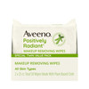 Aveeno Positively Radiant Alcohol Free Makeup Removing Face Wipes Ultra Soft Gentle NonComedogenic Facial Cleansing Towe