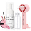BREYLEE 100 ml Lash Shampoo for Lash Extensions Lash Fan DryerRinse BottleBrushesCotton Puff Eyelash Extension Cleanser