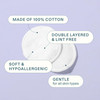 Cliganic Premium Cotton Rounds for Face 600 Count Makeup Remover Pads Hypoallergenic LintFree 100 Pure