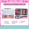 LOL Surprise Train Case Cosmetic Makeup Set Includes Lip Gloss Eye Shimmer Nail Polish Hair Accessories more Perfect for