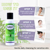 Ovante Demodex Mite Eliminating Face Wash Make Up Remover With Tea Tree Oil For Human With Demodex Mite Rosacea Blephari