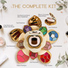 CoralBeau All In One Makeup Kit for Teens and Women Flower Makeup Set for Girls 1012 Pigmented Eyeshadows Lip Creams Blu