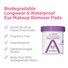 Almay Longwear and Waterproof Eye Makeup Remover Pads 80 Count Pack of 4