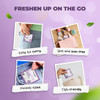 LA Fresh Eye and Lip Waterproof Makeup Remover Wipes Pack of 50 Individually Wrapped Wipes Made With Vitamin E Olive Oil