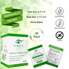 Lumivis Tea Tree Oil Eyelid Wipes 72 Individually Wrapped Pads for Daily Eyelid Cleansing Makeup Removal Lash Hygiene Na