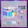 Disney Frozen Train Case Beauty Set Kids Makeup Kit for Girls Real Washable Makeup Set Play Makeup Party Favor Birthday